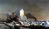 William Bradford Famous Paintings - Sealers Crushed by Icebergs